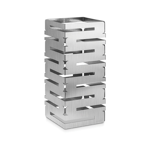 Rosseto SM227 8" W Silver Stainless Steel Square with Protective Coating Skycap Riser
