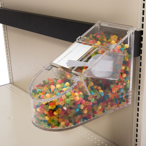 Rosseto GD126 3.5 Gal. Clear Rectangular Plexiglass BULKshop Scoop Bin