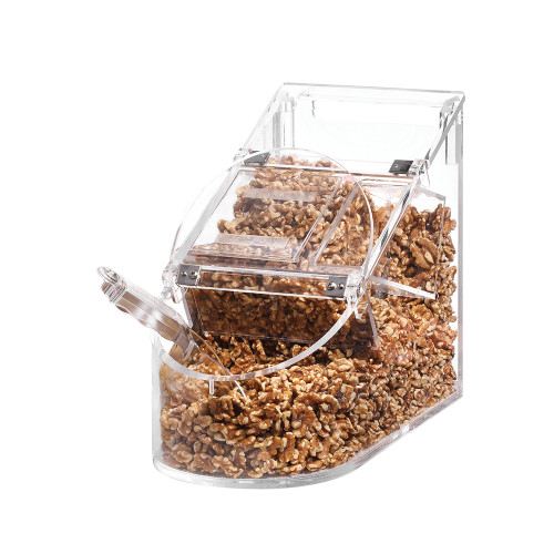 Rosseto GD126 3.5 Gal. Clear Rectangular Plexiglass BULKshop Scoop Bin