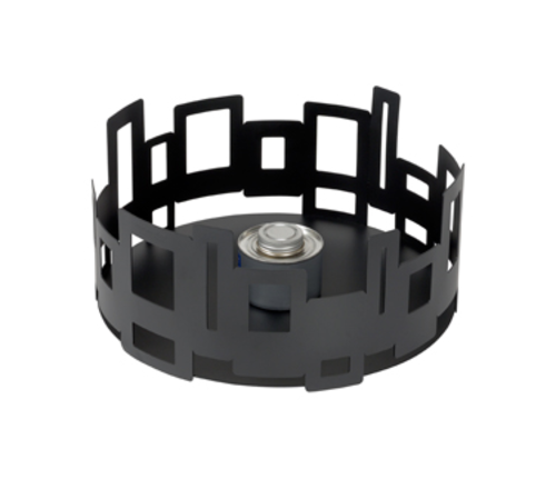 Rosseto SM106 Stainless Steel Black Round Warmer or Chafer Base