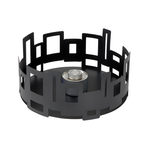 Rosseto SM106 Stainless Steel Black Round Warmer or Chafer Base