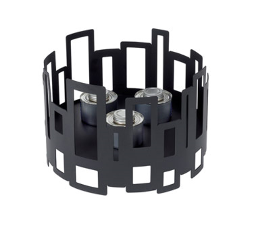 Rosseto SM111 Black Stainless Steel Round Warmer or Chafer Base