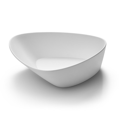 Rosseto MEL020 80 Oz. White Melamine Triangular Bowl