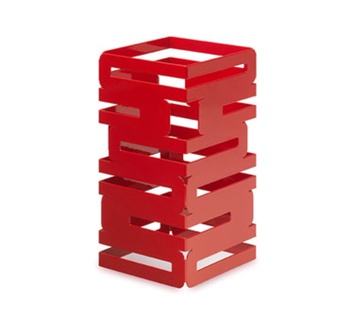 Rosseto SM186 6" W Red Steel Square Modular Skycap Riser