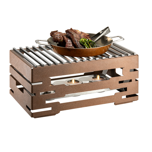 Rosseto SK052 Bronze Rectangular Multi-Chef Warmer Kit