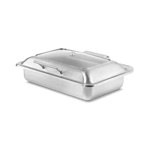 Rosseto SM249 9.5 Qt. Stainless Steel Rectangular Multi-Chef Chafing Pod