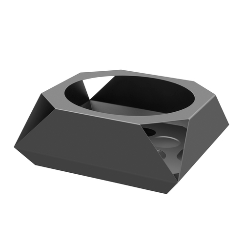 Rosseto SM284 19.1" W Black Stainless Steel Round Diamond Multi-Chef Chafer Frame