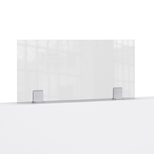 Rosseto TD009 42" W x 20" H Semi-Transparent Polycarbonate Avant Guarde Tabletop Divider