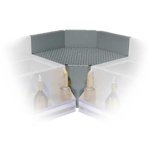 Advance Tabco PRF-20-90IC 20" W 90⁰ Stainless Steel Inside Corner Prestige Corner Filler