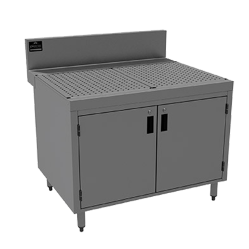 Advance Tabco PRSCD-24-30 30" W x 30" D Enclosed Cabinet Base 7" Splash Prestige Underbar Drainboard Cabinet