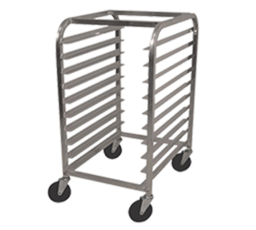 Advance Tabco PR10-3W Aluminum End Loading Mobile 10 Pan Rack with 3" Centers
