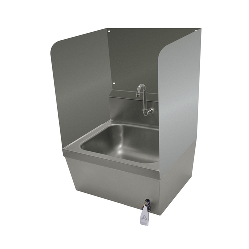 Advance Tabco 7-PS-28E 24" H Both Sides and Rear Panel Welded Side Splash for Hand Sinks