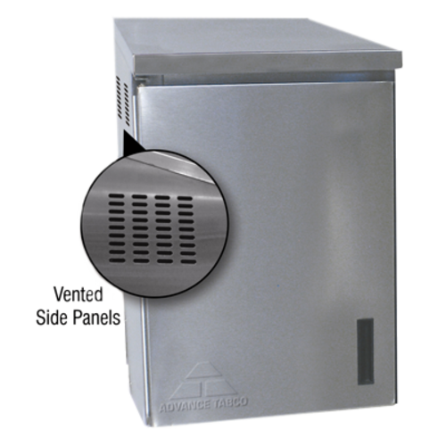 Advance Tabco WCH-15-24 24" W x 15" D Stainless Steel Enclosed Design Wall Mount Cabinet