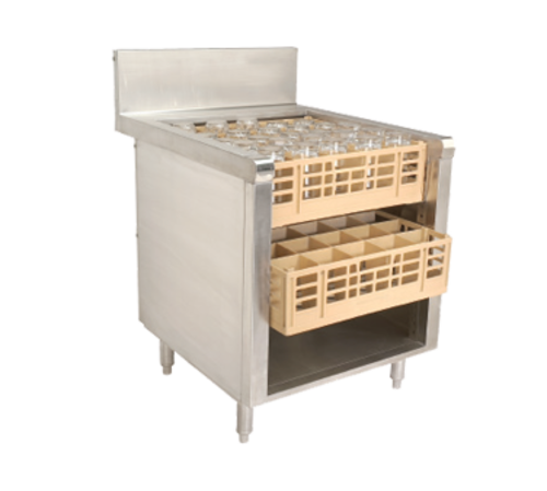 Advance Tabco PROR-24-24 24" W x 30" D Stainless Steel Prestige Underbar Glass Rack Storage Unit