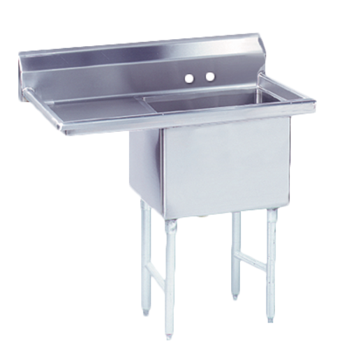Advance Tabco FS-1-1620-18L 36.5" W 14 Gauge Stainless Steel Fabricated Sink