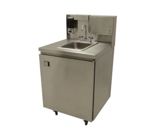 Advance Tabco TA-MSC-1 Stainless Steel Rear Riser Panel for 26" Wide Mobile Sinks