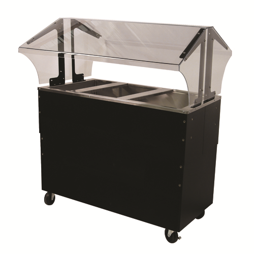 Advance Tabco B3-CPU-B-SB 47.13" W Vinyl Covered Steel Mobile Ice Cooled Portable Food Buffet Table