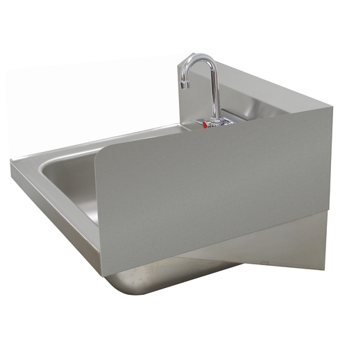 Advance Tabco 7-PS-16E 7.75" H Welded Side Splash for Hand Sinks