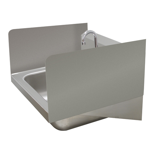Advance Tabco 7-PS-15E 12" H Both Sides Welded Side Splash for Hand Sinks
