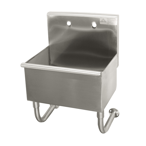 Advance Tabco WSS-14-21 18" W x 17.5" D x 32.5" H 16 Gauge 304 Stainless Steel Wall Mounted Service Sink