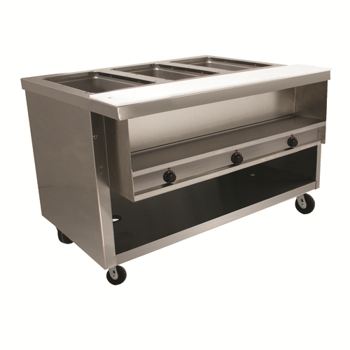 Advance Tabco HDSW-3-120-BS 47.13" W Stainless Steel Electric Heavy Duty Sealed Well Hot Food Table