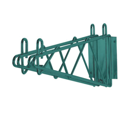 Advance Tabco GDB-14 14" D Green Epoxy Double Mount Special Value Wire Shelving Wall Bracket