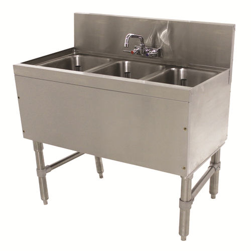 Advance Tabco PRB-19-33C 36" W x 20" D Stainless Steel Prestige Underbar Sink Unit