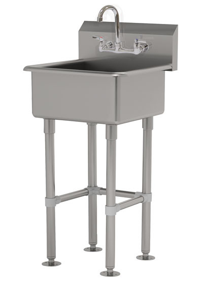 Advance Tabco FC-FM-3119-F 31" W x 23" D 16 Gauge Freestanding Service Sink