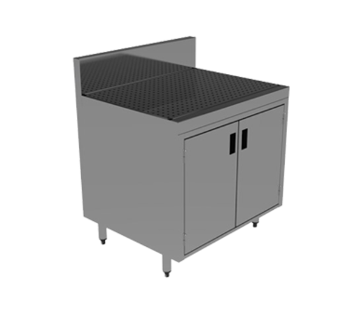 Advance Tabco PRSCD-19-24 24" W x 25" D Enclosed Cabinet Base 7" Splash Prestige Underbar Drainboard Cabinet