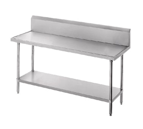 Advance Tabco VKS-242 24" W x 24" D Stainless Steel 14 Gauge Open with Undershelf Work Table