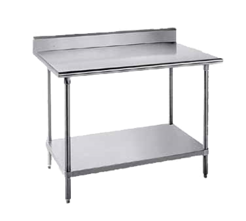 Advance Tabco KSS-2410 120" W x 24" D 14 Gauge 304 Stainless Steel and 18 Gauge Undershelf Work Table