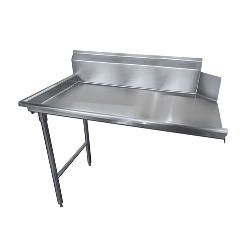 Advance Tabco DTC-S70-120L 119" W x 44" H x 30" D 16 Gauge Stainless Steel Legs Clean Straight Dishtable
