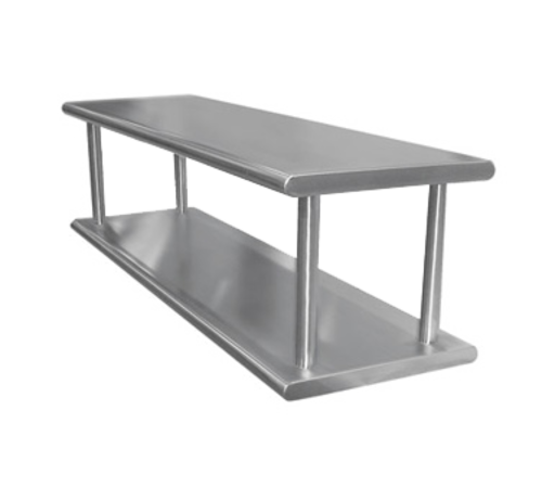 Advance Tabco PA-24-132-2 132" W x 24" D Stainless Steel Double Pass-Thru Shelf