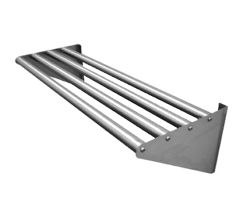 Advance Tabco DT-6R-60 60" W Stainless Steel Tubular Design Wall Mounted Drainage Shelf
