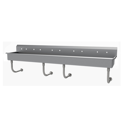 Advance Tabco FS-WM-100-ADA 100" W x 19.5" D x 25.5" H 14 Gauge 304 Stainless Steel Wall Mounted Multiwash Hand Sink