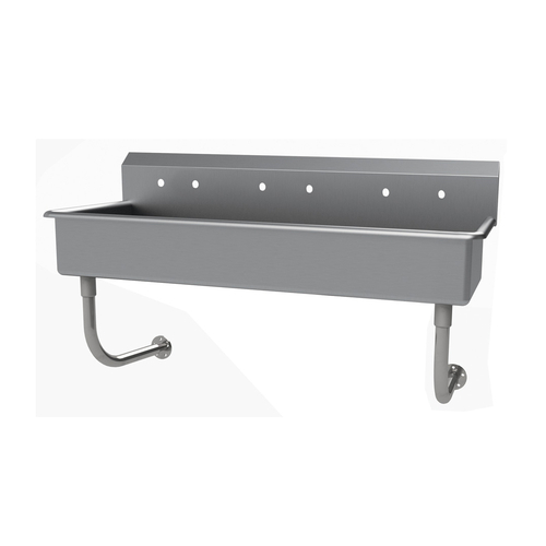 Advance Tabco FS-WM-60 60" W x 19.5" D x 29.5" H 14 Gauge 304 Stainless Steel Wall Mounted Multiwash Hand Sink