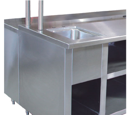 Advance Tabco TA-92 Apron in Front of Sink or Drop-In