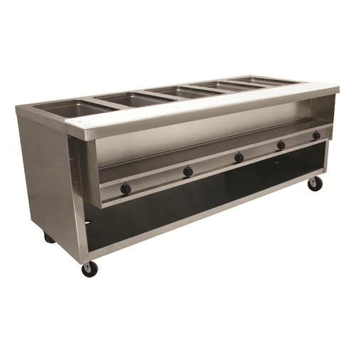 Advance Tabco HDSW-5-240-BS 62.44" W Stainless Steel Electric Heavy Duty Sealed Well Hot Food Table