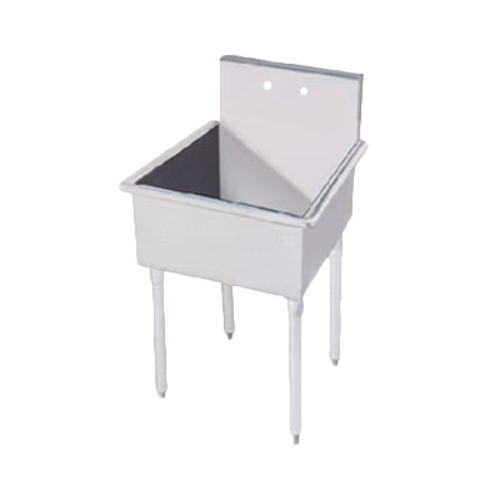 Advance Tabco 4-OP-18 24" W x 24.5" D x 35" H 18 Gauge 430 Stainless Steel 1-Compartment Service Sink