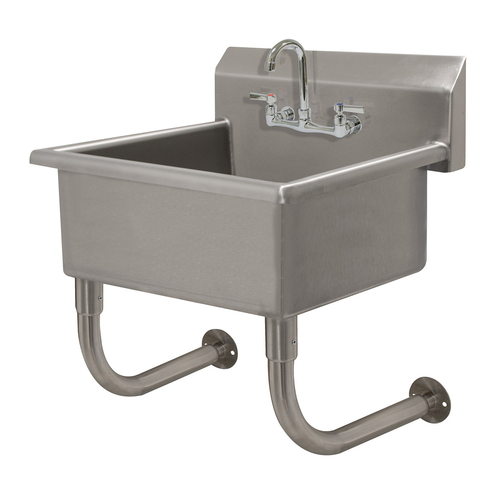 Advance Tabco FS-WM-2721-F 24" W x 18" D x 14 Gauge Stainless Steel Wall Mounted Service Sink