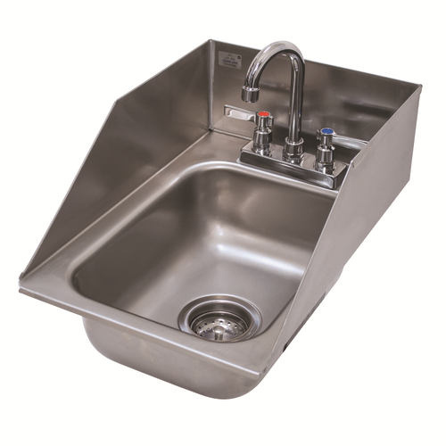 Advance Tabco DI-1-5SP 12" W x 18.5" D x 11" H 20 Gauge 304 Stainless Steel 1-Compartment Drop-In Sink