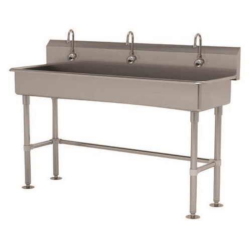 Advance Tabco FC-FM-60EFADA 60" W x 19.5" D 16 Gauge Freestanding Multiwash Hand Sink