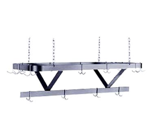 Advance Tabco SC-84 84" W Stainless Steel Double Hooks Pot Rack