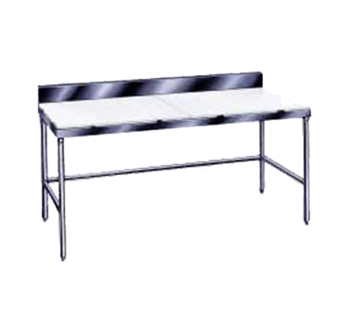 Advance Tabco TSPS-308 96" W x 30" D Stainless Steel Poly-Top Work Table