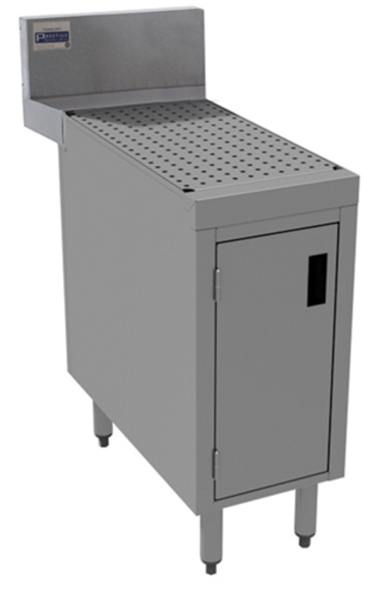 Advance Tabco PRSCD-24-12 12" W x 30" D Enclosed Cabinet Base 7" Splash Prestige Underbar Drainboard Cabinet