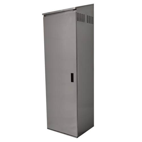 Advance Tabco CAB-1 25.19" W x 22.75" D x 84" H 430 Stainless Steel Single Door Free Standing Cabinet