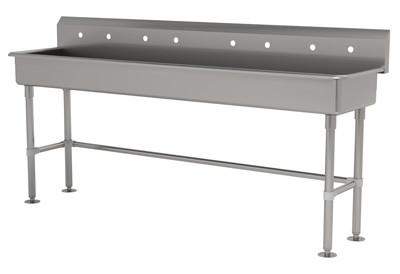 Advance Tabco FC-FM-80-ADA 80" W x 19.5" D 16 Gauge Freestanding Multiwash Hand Sink