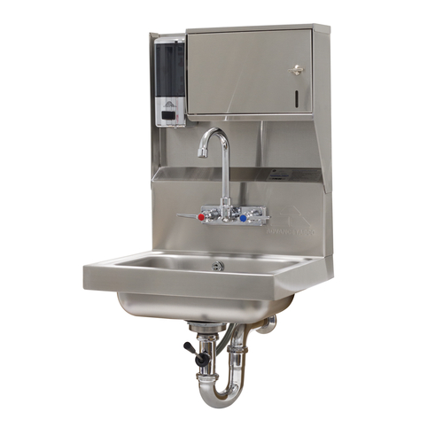 Advance Tabco 7-PS-80 17.25" W x 15.25" D Wall Mounted Hand Sink