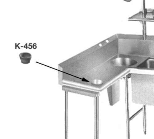 Advance Tabco K-456 Installed Scrap Block