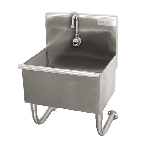 Advance Tabco WSS-14-21EF 18" W x 17.5" D x 32.5" H 16 Gauge 304 Stainless Steel Wall Mounted Service Sink